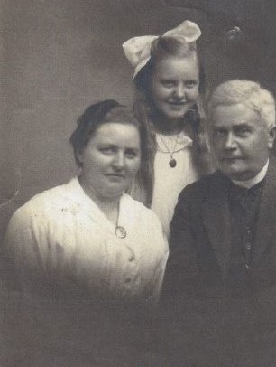 Familien Eghoff. Foto fra Stubbekøbing Lokalhistoriske Arkiv